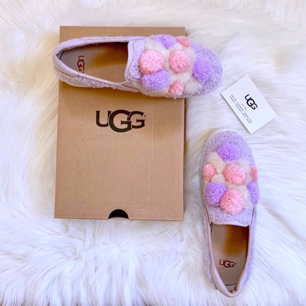 UGG Ricci Plush Pompom Slip-On Sneakers - Picture 2 of 8